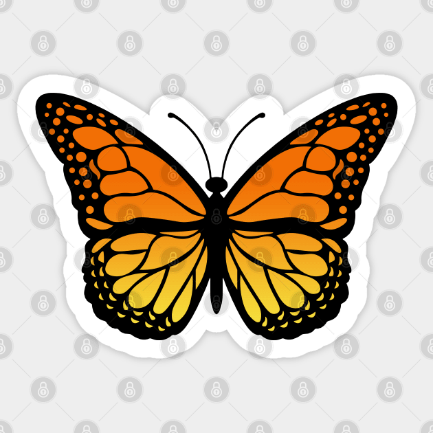 Monarch Butterfly Sticker by mynameisliana